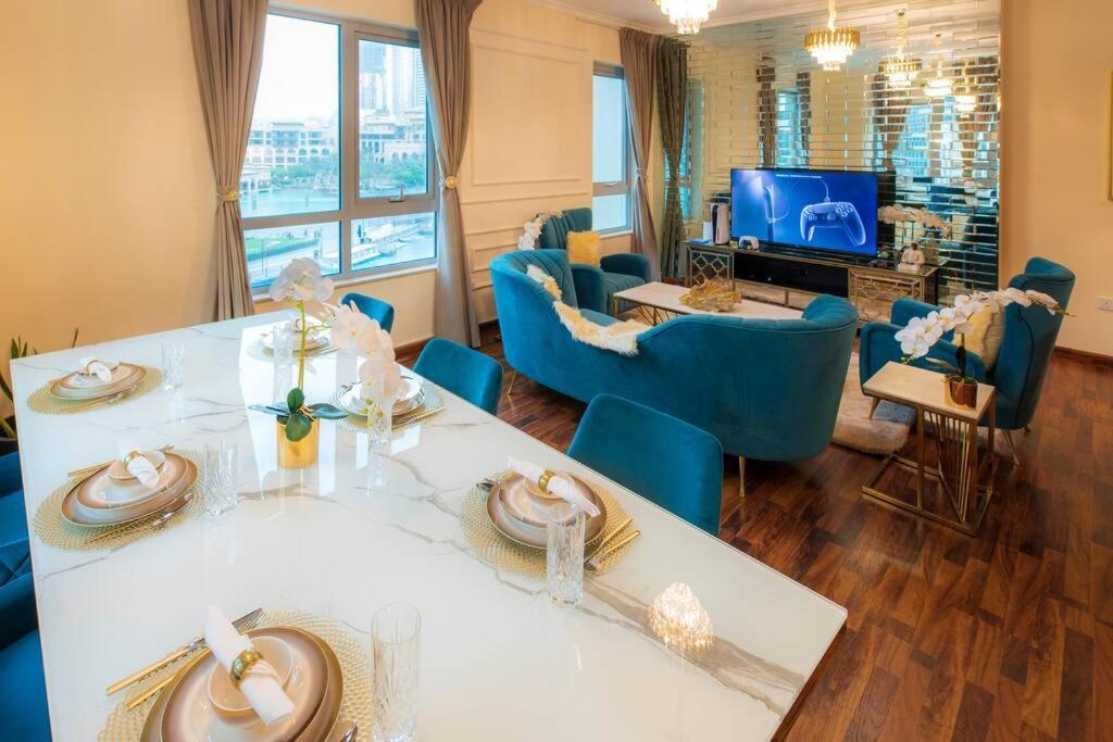 First Class 2Br With Full Burj Khalifa And Fountain View Dubai Dış mekan fotoğraf