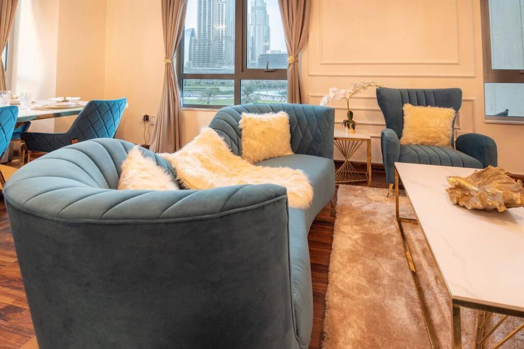 First Class 2Br With Full Burj Khalifa And Fountain View Dubai Dış mekan fotoğraf